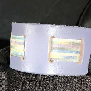 New, one of a kind handmade leather bracelet.